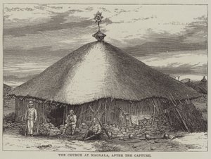 De kerk van Magdala, na de verovering door English School