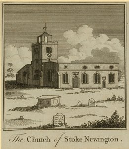 De kerk van Stoke Newington door English School