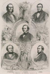 De commissarissen van de Internationale Tentoonstelling van 1862