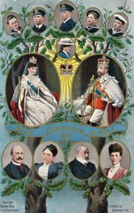De kroning van koning George V en koningin Mary door English School