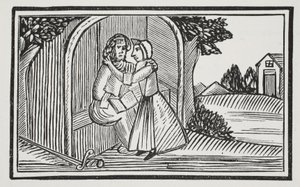 De dood van Guy, illustratie uit Chap-books van de achttiende eeuw door John Ashton, uitgegeven 1882