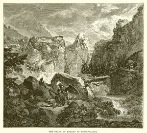 De dood van Roland bij Roncesvalles door English School