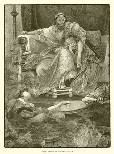 De dood van Sardanapalus door English School