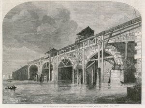 De sloop van de oude Westminster Bridge door English School
