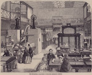 De educatieve collectie in het South Kensington Museum, Londen door English School