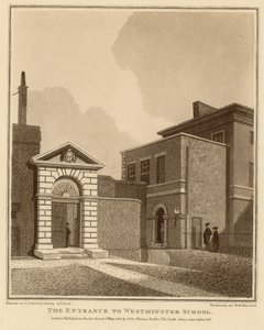 De ingang van Westminster School