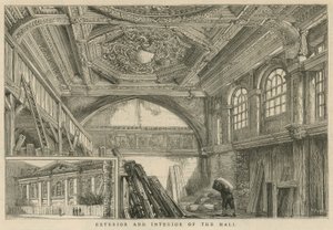 Het exterieur en interieur van Carpenters Hall