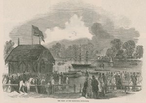 De veerboot op de Serpentine, Hyde Park, Londen
