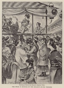 De feesten ter ere van het zilveren huwelijk van de Mikado door English School