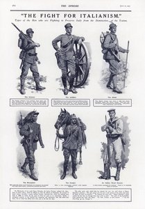 De strijd voor het Italianisme, Eerste Wereldoorlog, 1915
