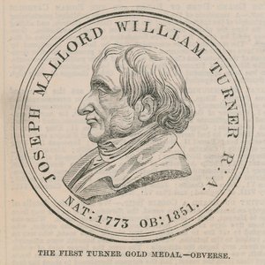 De eerste Turner Gouden Medaille (voorzijde) door English School