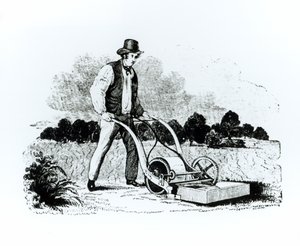 De eerste grasmaaier