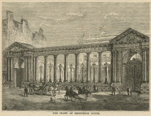 De voorkant van Grosvenor House, Londen