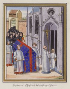 De begrafenis van Filips van Valois, Koning van Frankrijk