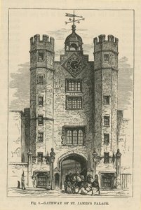 De poort van St Jamess Palace door English School
