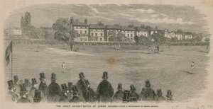 De grote cricketwedstrijd bij Lords Ground door English School