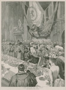 De gezondheid van de Shah; De lunch in de Guildhall, Londen