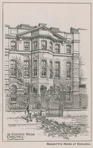 Het huis van Dante Gabriel Rossetti door English School