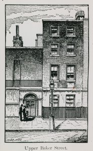 Het huis van actrice Sarah Siddons door English School