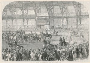 De paardenshow in de Agricultural Hall door English School