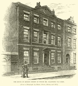Het huis in Rodney Street waar Mr Gladstone werd geboren door English School