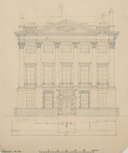 Het huis van Mr Scotmother, Cavendish Square, Londen door English School