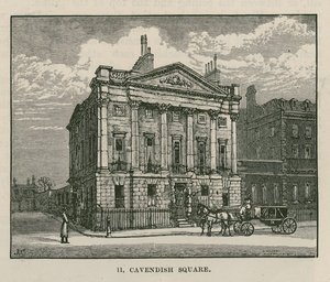 Het huis van Mr Scotmother, Cavendish Square, Londen