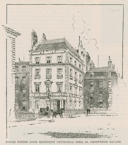 Het huis waar Lord Randolph Churchill stierf door English School