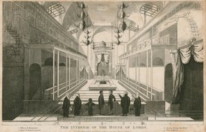 Het interieur van het Hogerhuis