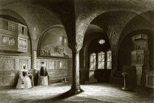 Het interieur van de Wartburg Kapel door English School