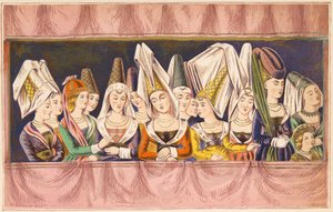 De dames bij het toernooi