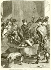 De laatste uren van Robespierre in de zaal van het Comité van Openbare Veiligheid door English School