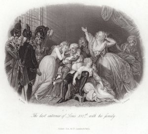 Het laatste gesprek van Lodewijk XVI met zijn familie