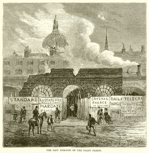 De laatste resten van de Fleet Prison
