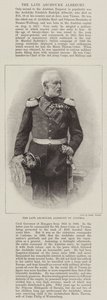 De overleden aartshertog Albrecht van Oostenrijk