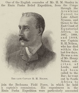 De overleden kapitein R H Nelson door English School