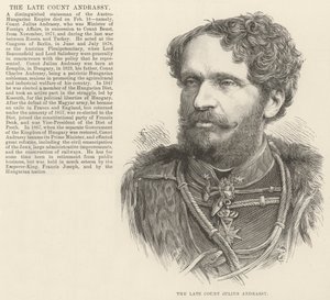 De overleden graaf Julius Andrassy