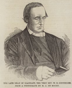 De overleden Decaan van Llandaff, de Zeer Eerwaarde W D Conybeare door English School