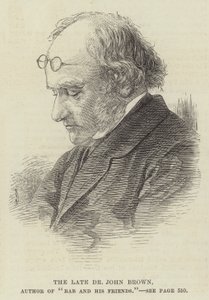 De overleden Dr. John Brown, auteur van "Rab en zijn vrienden"