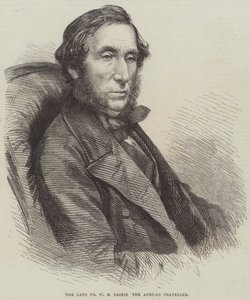 De overleden Dr W B Baikie, de Afrikaanse reiziger (gravure) door English School