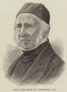 De wijlen Graaf van Harrowby, KG door English School
