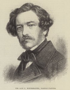 De overleden F Winterhalter, portretschilder