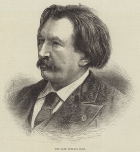 De overleden Gustave Doré (gravure) door English School