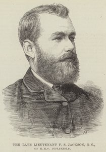 De overleden luitenant F S Jackson, RN, van HMS Inflexible door English School
