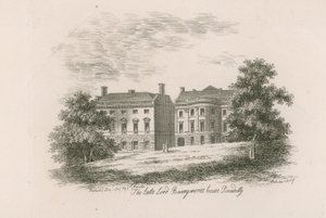 Het huis van de overleden Lord Barrymore, Piccadilly, Londen door English School