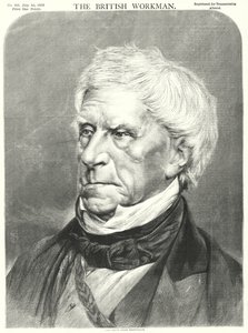 De overleden Lord Brougham door English School