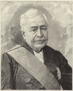De overleden M Ferdinand de Lesseps door English School