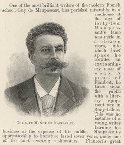 De overleden M Guy de Maupassant
