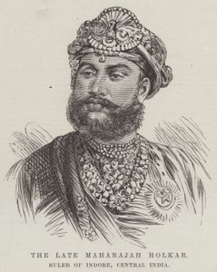 De wijlen Maharajah Holkar, Heerser van Indore, Centraal India door English School