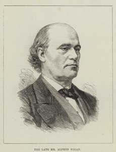 De overleden Alfred Wigan (gravure) door English School